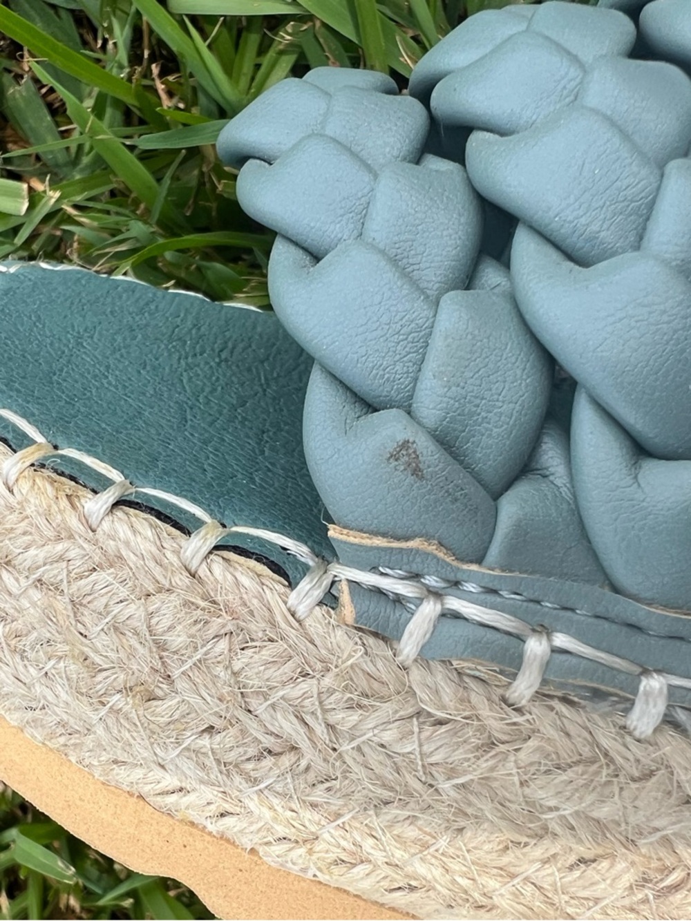 Beach by Matisse Teal Blue Braided Platform Sandals Size 9M - Picture 8 of 9